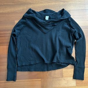 Free People Black pullover